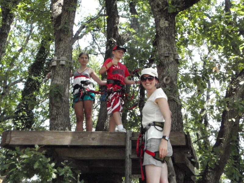 Village Camps International Summer Camp Ard&egrave;che, France 2019-07-26 https://www.villagecamps.com/journals_admin/images/67-9-Vika, Jarek and Ang at teh ropes course.jpg
